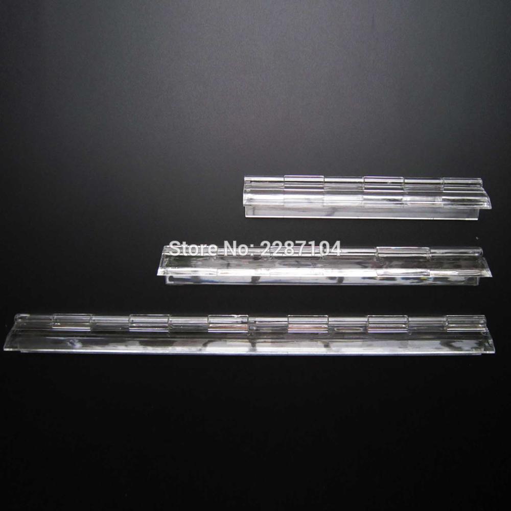 Lengthened Clear Transparent Acrylic Plastic Display Furniture Cabinet Door Window Box Case Piano Plexiglass Hinge 200mm 300mm