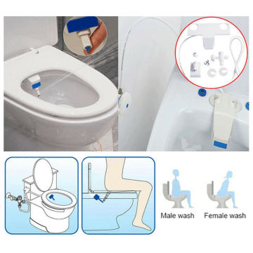 Bathroom Toilet Fresh Water Spray Toilet Cleaning Seat Kit Accessory Smart Toilet Seat Bidet Set