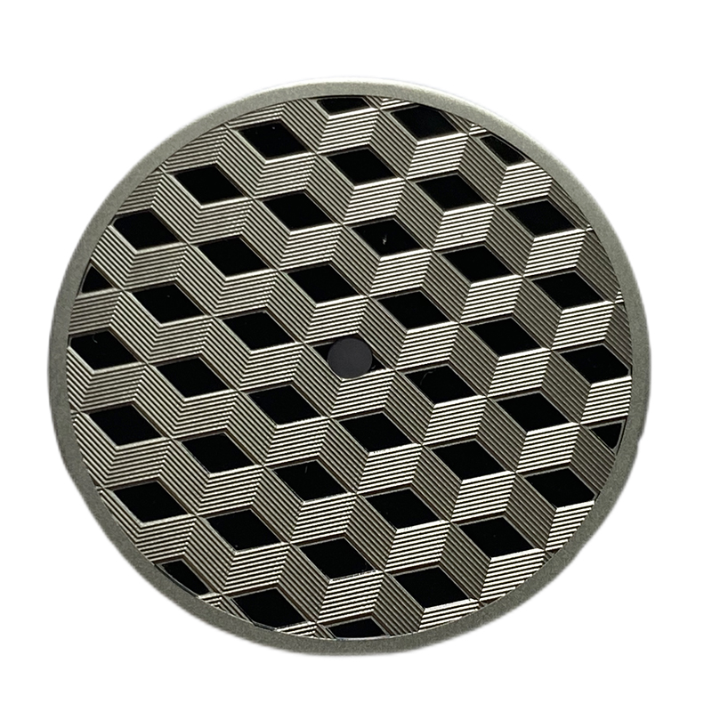 3D cube watch dial