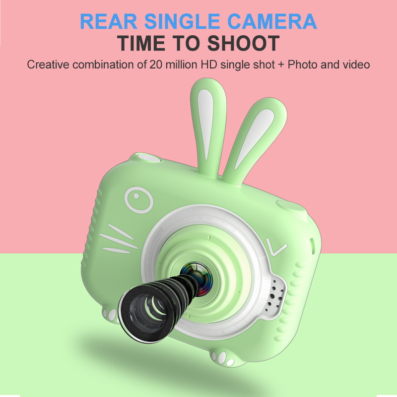 Children Mini Camera 1080P 2.0inch Digital Photo Video Camera For Kids 20MP Cartoon Cute Toy Camera Birthday Gift For Boy Girl