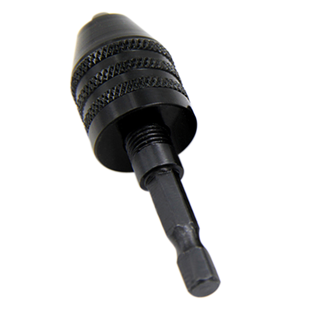 6.35mm Keyless Drill Chuck Screwdriver Impact Driver Adaptor Hex Shank Twist Drill Bit Chuck 0.3-6.5mm Quick Change Screwdriver