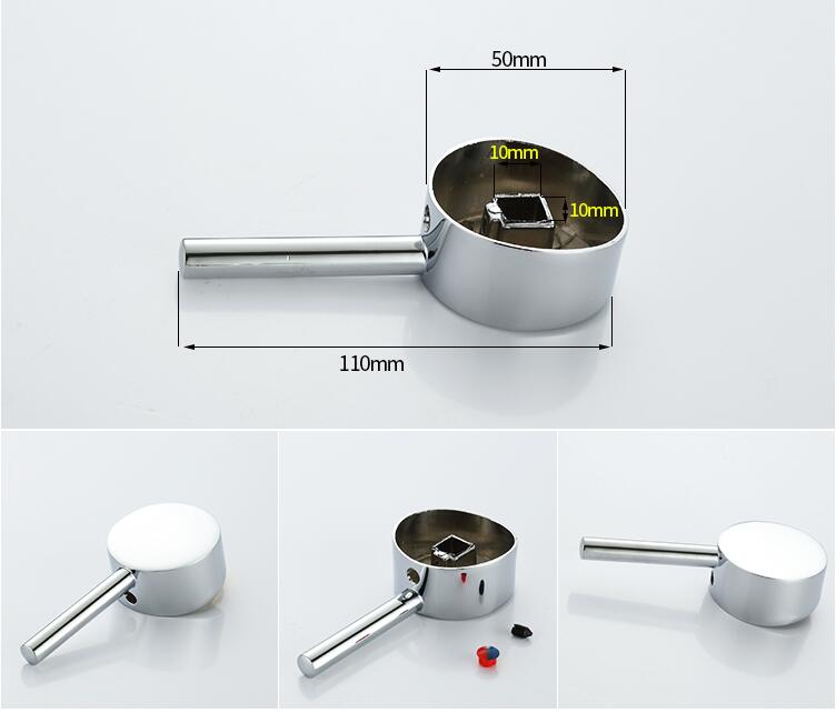 Faucet zinc alloy handle lever 35mm or 40mm cartridge bathroom faucet accessories