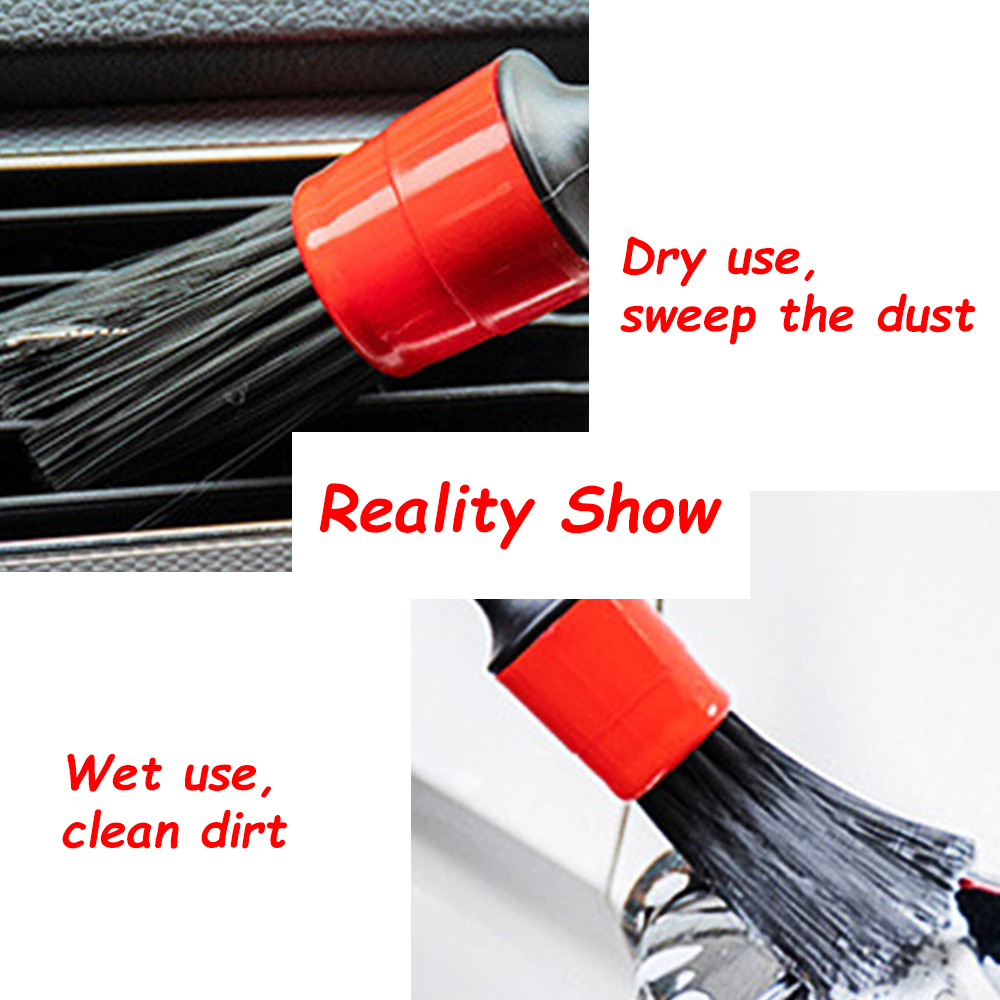 14/10/5 Pcs Car Detailing Brush Cleaning Gloves Dirt Dust Clean Brushes For Auto Interior Exterior Leather Air Vents Wheel Wash
