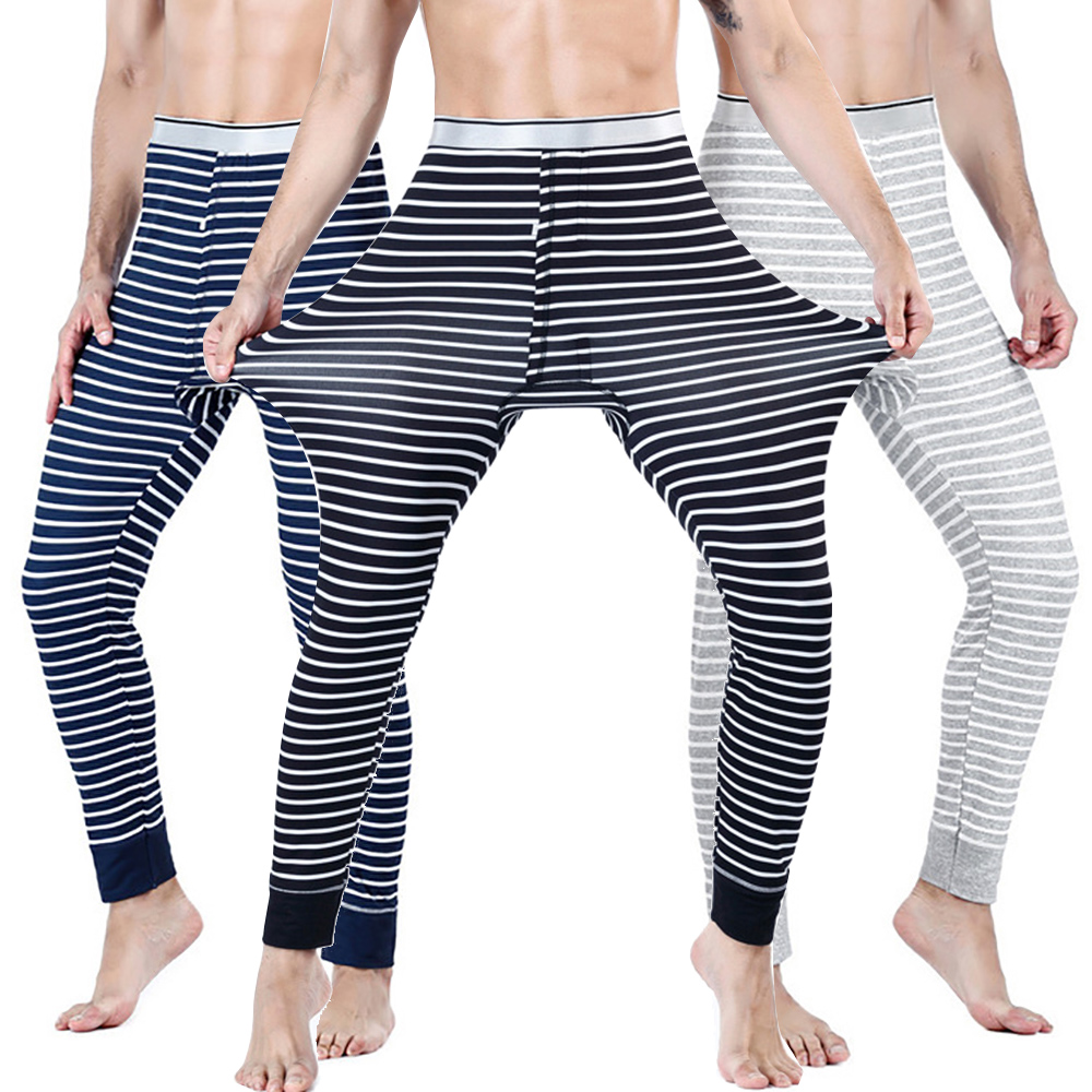 Men Thermal Underwear Bottoms Autumn Winter Warm Soft Thermal Long Pants Underwear Warm Leggings Trousers Male Clothes