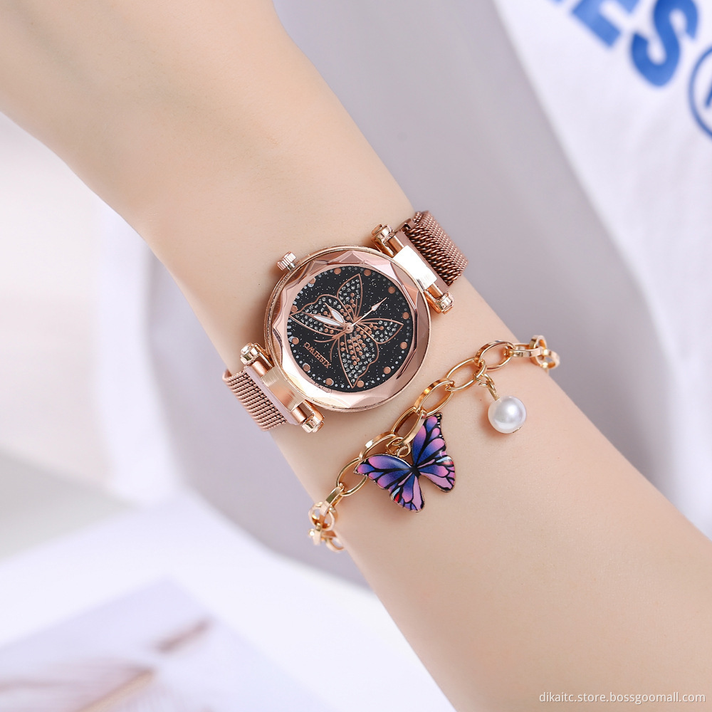 Fashion Jewelry Gift Set Charm Ladies Watch Set