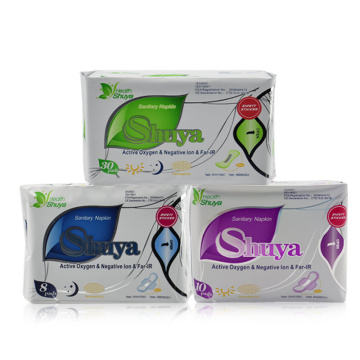 3 pack anion sanitary pads menstrual pad feminine hygiene Product cotton sanitary napkin Health shuya love anion pad 48 pieces