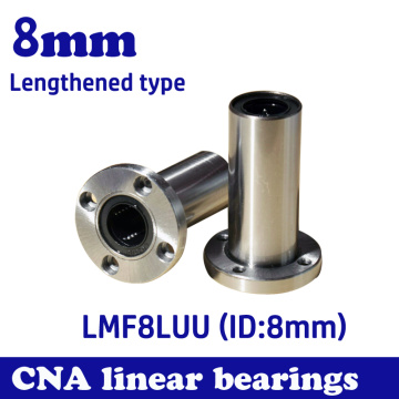 2pcs/lot LMF8LUU long type 8mm flange linear bearing CNC Linear Bush