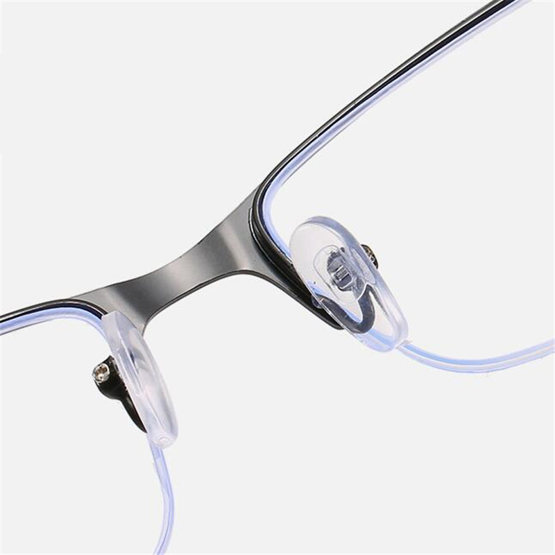 Half Frame Square Nearsighted Glasses Women Men Blue Light Blocking Minus Lens Prescription Eyeglasses 0 -0.5 -0.75 TO -6.0