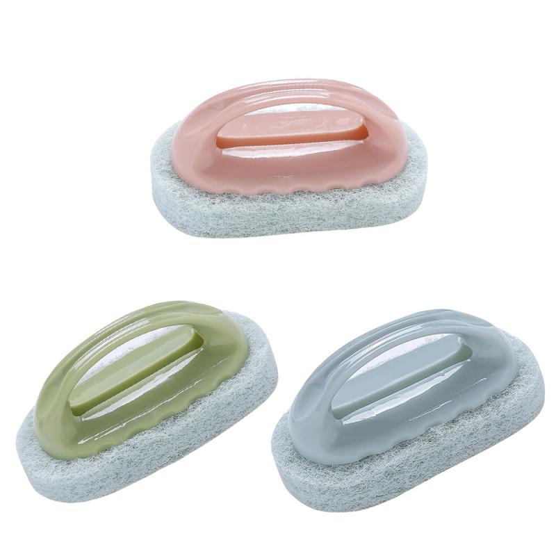 Multifunctional Magic Sponge Brush Kitchen Stove Bathtub Sink Cleaning Brush Powerful Detergent Bath Brush Kitchenware