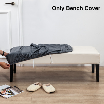 Soft Stretch Chair Furniture Protector Waterproof Bedroom Bench Cover Dining Room Home Decor PU Leather Slipcover Stylish