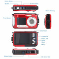 48MP Underwater Waterproof Digital Camera Dual Screen Video Camcorder Point and Shoots Digital Camera New Arrival