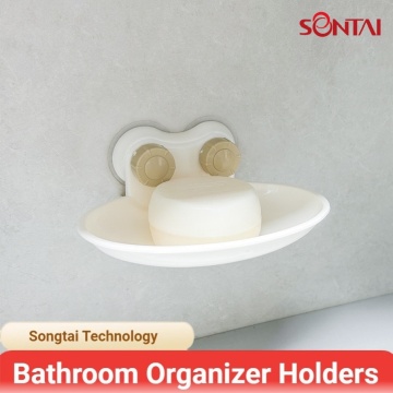 Egg-Shaped Soap Dish with Strong Suction