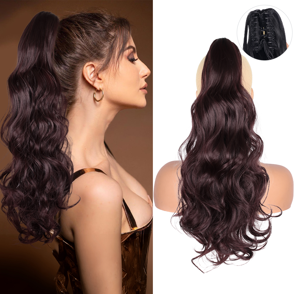 Claw Clip Curly Ponytail 22inch