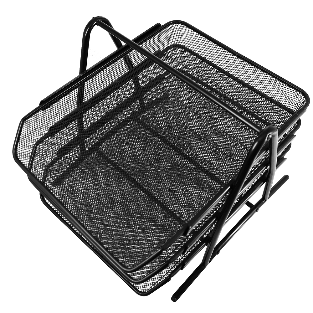 Deli File trays three layers file box data box office desk office supplies metal document