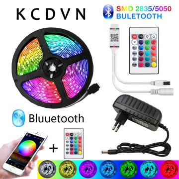 15M 20M 5050 Led Strip RGB DC 12V Flexible Tape Led Ribbon Led Strip Light 5M 10M With Phone Bluetooth APP For Christmas APP Con