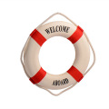 Nautical Style Welcome Decorative Life Buoy Home Decoration Accessories Marine Beach Wall Boat Decor