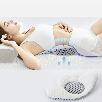 Leaf Shape Back Pillow With Buckwheat Sleep Pillow Bed Pregnancy Pillow Waist Support Lumbar Disc Herniation Protector Cushion