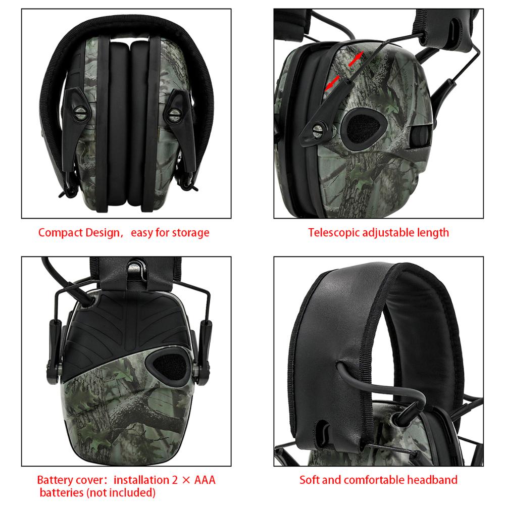 Electronic Ear muff Tactical Headset Anti-noise Sound Amplification Shooting Hunting Hearing protection Protective Earmuffs