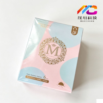 Eco Custom Carton For Daily Sanitary Pad Goods