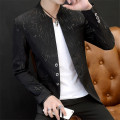 2020 Men's Suit Jacket Male Spring Autumn High Quality Fashionsmall Suit Casual Collar Suit Youth Handsome Trend Slim Print Suit