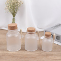 1PCS Empty 100g 200g 300g Powder Plastic Bottle Bath Salt Jar with Wood Cork & Wooden Spoon