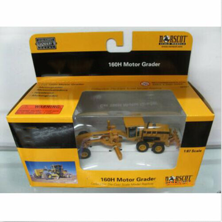 1/87 Norscot 55127 American Construction Equipment -160H Motor Grader Construction Vehicles Model for Fans Gifts