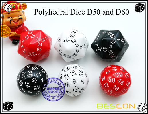 Polyhedral Dice D50 and D60