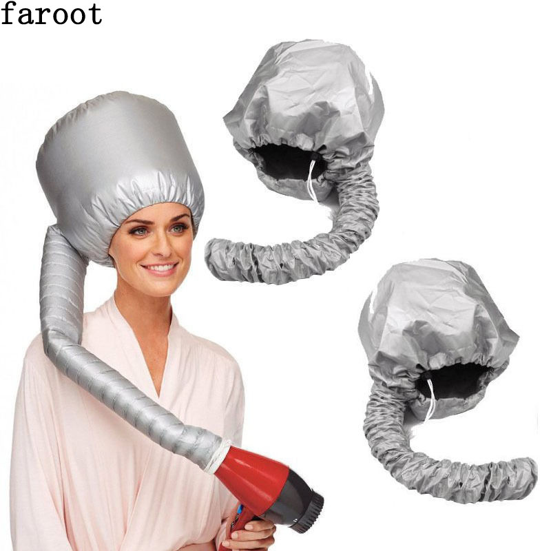 Nylon Hair Drying Cap Shower Cap Portable Soft Bonnet Hood Hat Blow Dryer Attachment Curlformers Gray Dry Hair Cream Cap