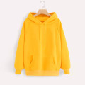 Yellow Hoodies Womens Sweatshirts Harajuku Hoodie Sweatshirt Hooded Pullover Tops Blouse With Pocket Fashion Clothes #1120