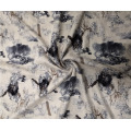 Chinese wind ink printed fabric, suede fabric, is used for shopping bags, clothes, shoes and hats, handicrafts, pillows, gift bo