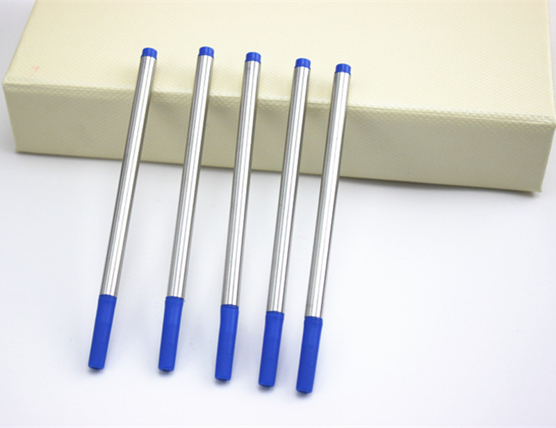 10 Pcs/Lot blue/black roller ball Pen Refills for any roller ball pen stationery office writing ink refill accessories MB09