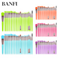 BANFI Fashion Makeup Brushes Set Eyeshadow Solid Color 20 Pieces Profession Concealer Cosmetic Eyebrow Beauty Tool Eyelash