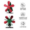 Christmas Tree Type Fireplace Fan 5 Blade Heat Powered Stove Fan Log Wood Burner Eco Friendly Quiet Fan Home Heat Distribution