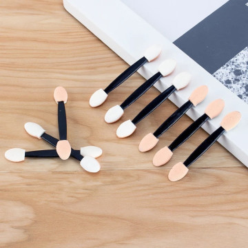 10Pcs Eyeshadow Brushes Double Sided Eye Shadow Applicator Cosmetic Powder Brush Disposable Sponge Stick Women Makeup Tool