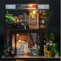 Dollhouse With LED Light DIY Doll House Wooden Doll Houses Miniature Dollhouse Furniture Kit Toys for Children Christmas Gift