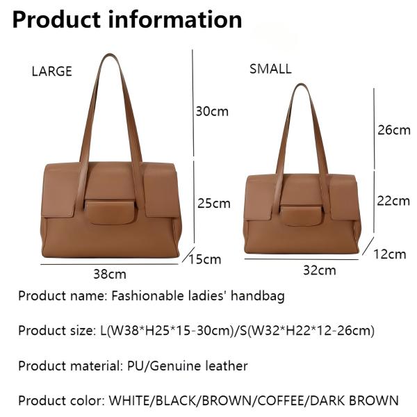 Stylish Large Capacity Leather Bag for Ladies