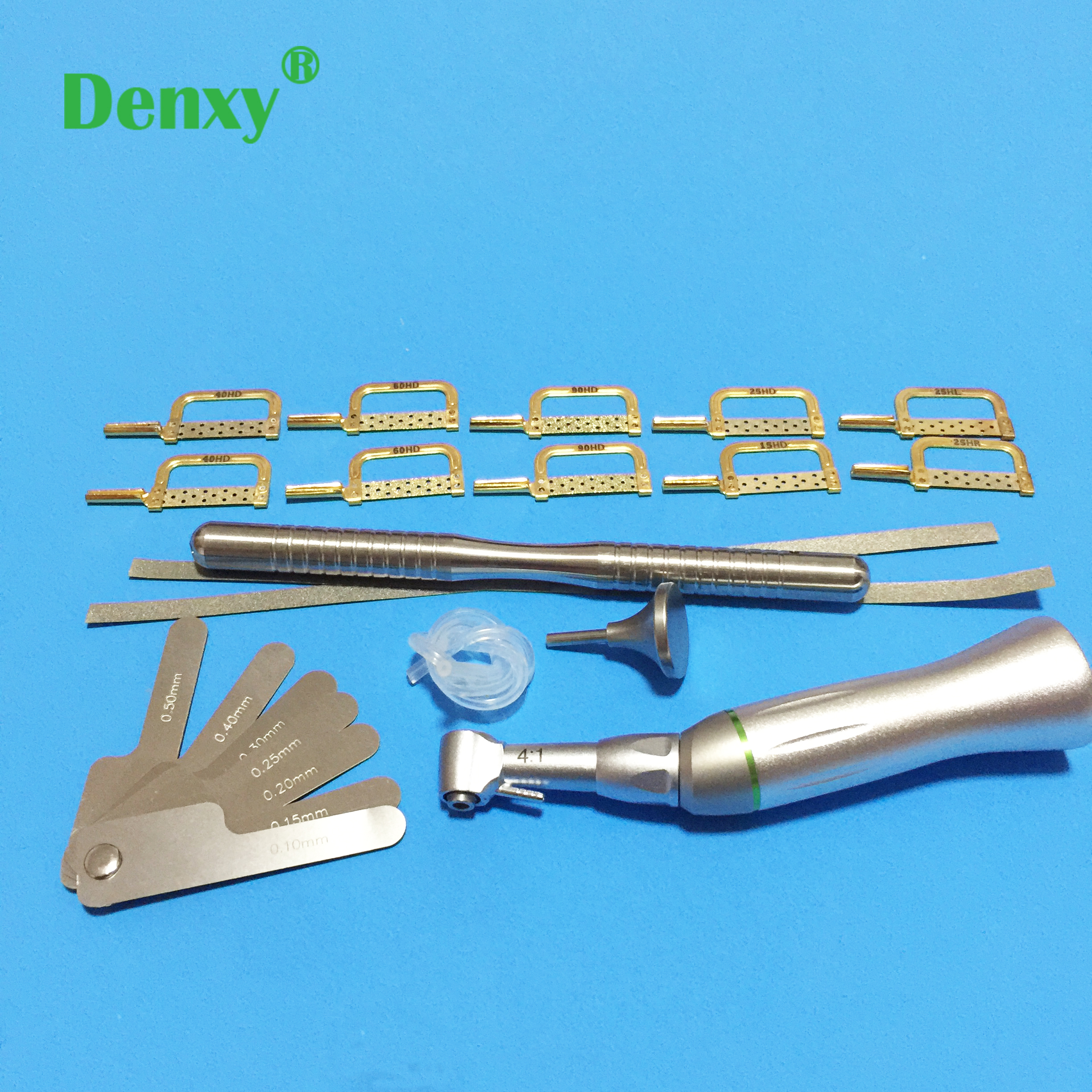 Denxy 1box Dental Orthodontic Interproximal enamel reduction Reciprocating IPR System Stripping Contra Angle Orthodontic tool