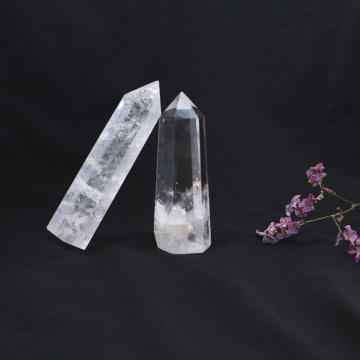 1PC 100%Natural Rock Crystal Quartz Hexagonal Rod Point Quartz Crystal Mineral Ornament Modern Home Decoration Small Decora Gift