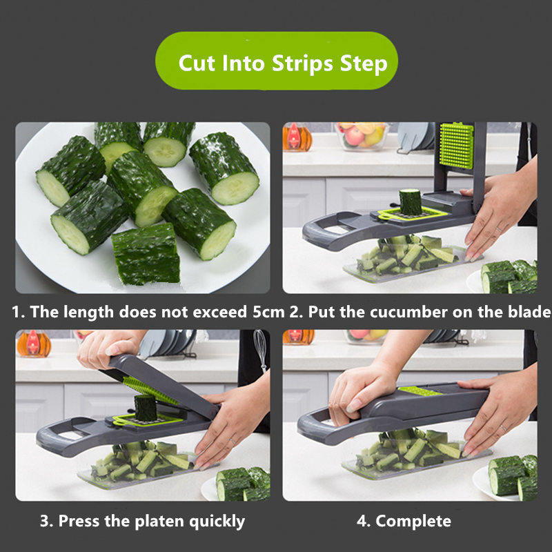 Vegetable Cutter Kitchen Accessories Mandoline Slicer Fruit Potato Peeler Carrot Cheese Grater