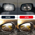 2/6pc Car Rainproof Rearview Mirror Sticker Anti Fog Rain Shield Film Rain-Proof Window Membrane Car Stickers