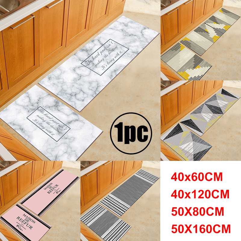 Anti-slip Kitchen Mat Modern Bath Carpet Entrance Doormat Tapete Absorbent Rugs for Bedroom Prayer Pad