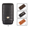 COHIBA Humidor Gadgets Leather Cigar Case Travel Pocket Cigar Humidor Box Storage 2-3 Cigars Tube Holder Gift Box
