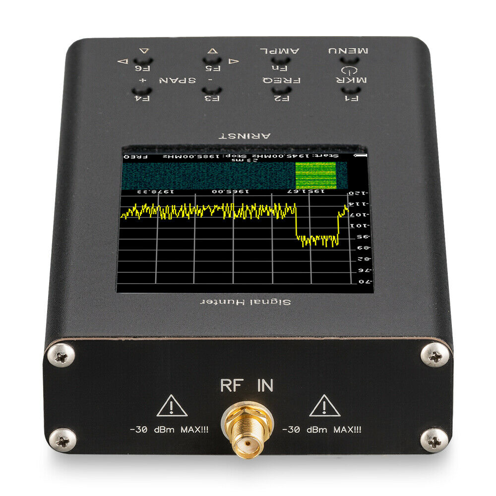 Portable RF spectrum analyzer Arinst SSA R2 Signal Hunter (35 MHz - 6200 MHz), with touch screen