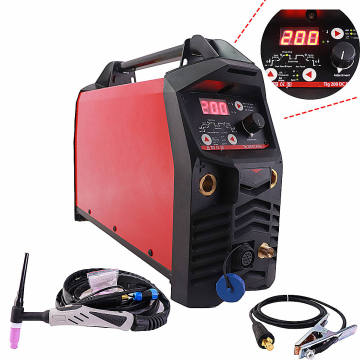 Professional Digital TIG 200A Pulse Welding Machine Hot Start HF Ignition Anti Stick Arc Force CE IGBT Inverter MMA TIG Welder