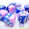 Bescon 12mm 6 Sided Dice 36 in Cube, 12mm Six Sided Die (36) Block of Dice, Gemini Effect in All Assorted Flower Colors