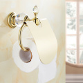 Paper Holder Gold Toilet Paper Roll WC Porte Papier Toilette Wall Mounted Bathroom Paper Holder Papier Toilette Support HK-40