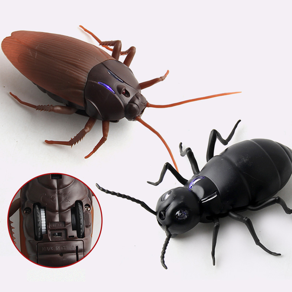 Infrared Remote Control Insect Electric Remote Control Cockroach Ant Toy Simulation Black Widow Spider Puzzle Toys for Children