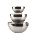 StainlessSteel Double Wall Mixing Bowl Set for Salad