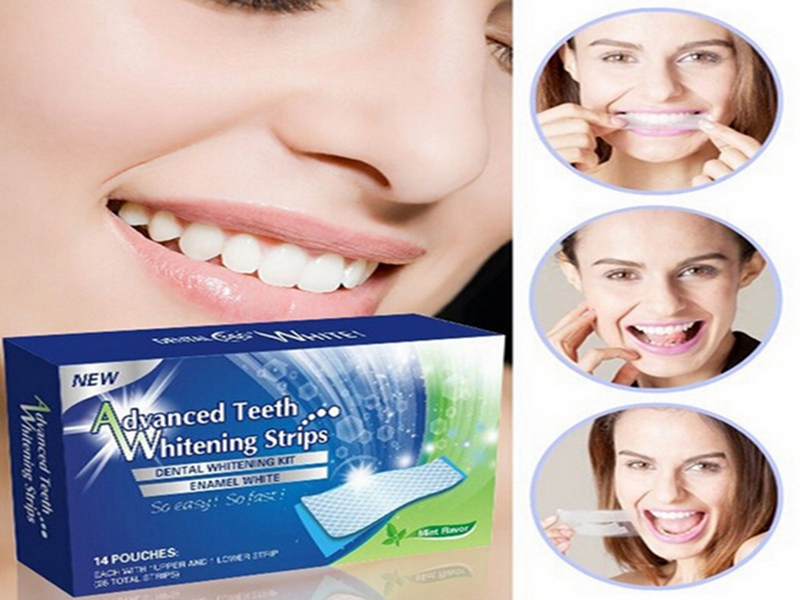 200sets/lots 14 Pouches Teeth Bleaching Dental Product Oral Hygiene White 3D Advanced Teeth Whitening Strips Gel Care