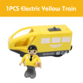 RC Electric Train Toys Magnetic Train Carriage Toy Competiable for Brio Standard Wooden Train Track Railway Toys for Children